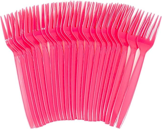 X Pink Colored Bundles each one is for 8 people
