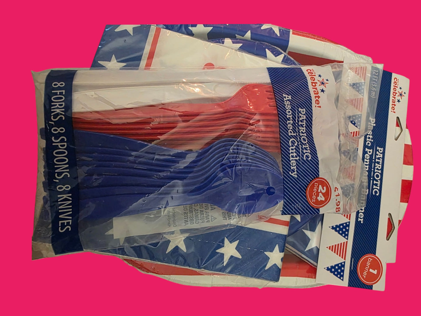 X Patriotic Stars and Stripes Celebration for 8 Guests