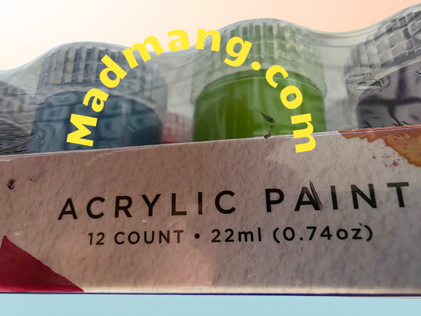 C-105-Acrylic paint pots 12pk .74oz 12