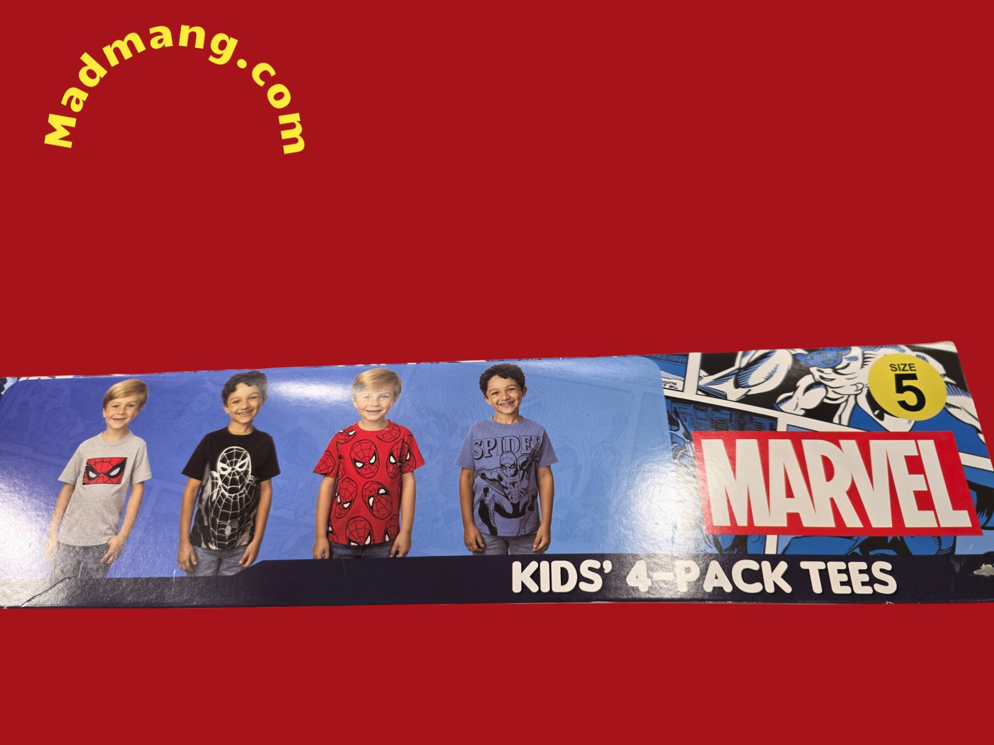 CL-103-Kids 4 pack spiderman Tees 3T-7 "Hurry, some sizes may sell out soon grab your T-shirt before it’s too late