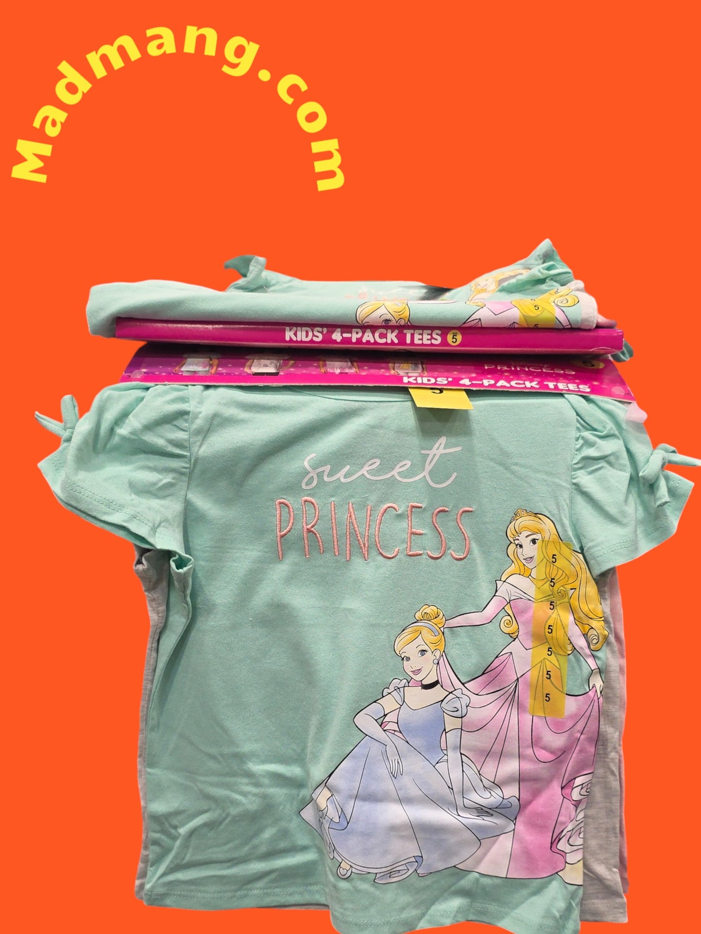 CL-104-Kids 4 pack Princess size 3t-7"Hurry, some sizes may sell out soon grab your T-shirt before it’s too late