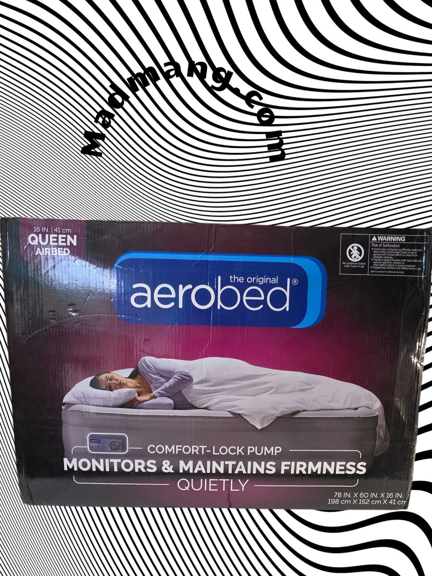 F-121- AeroBed Classic Plus Pillow Top Air Mattress,