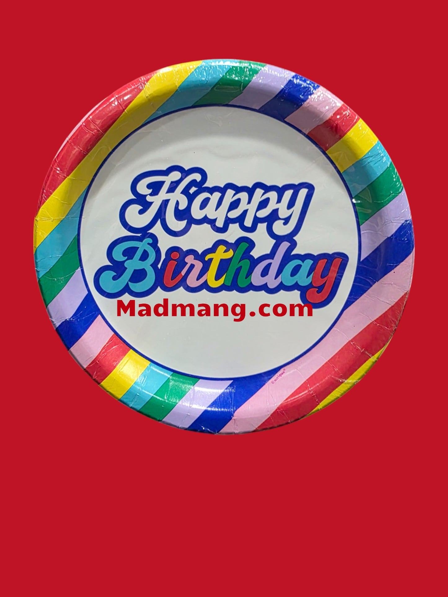 PLATES Happy Birthday large 8.5inch 10pk