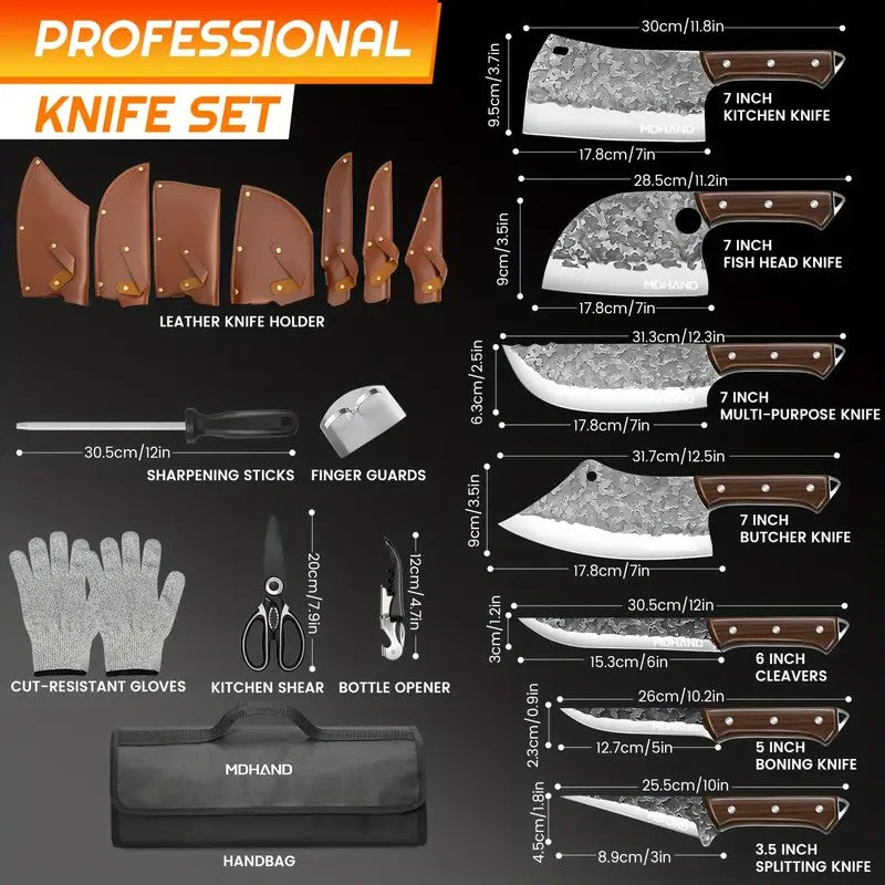 #F-104- 14 in 1 Professional Chef Knife Set