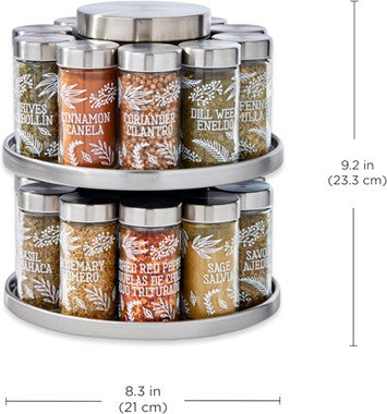 # F-113- Kamenstein 20 Jar Revolving Spice Rack