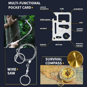 # F-109- 14pcs Ultimate Survival Kit for Men
