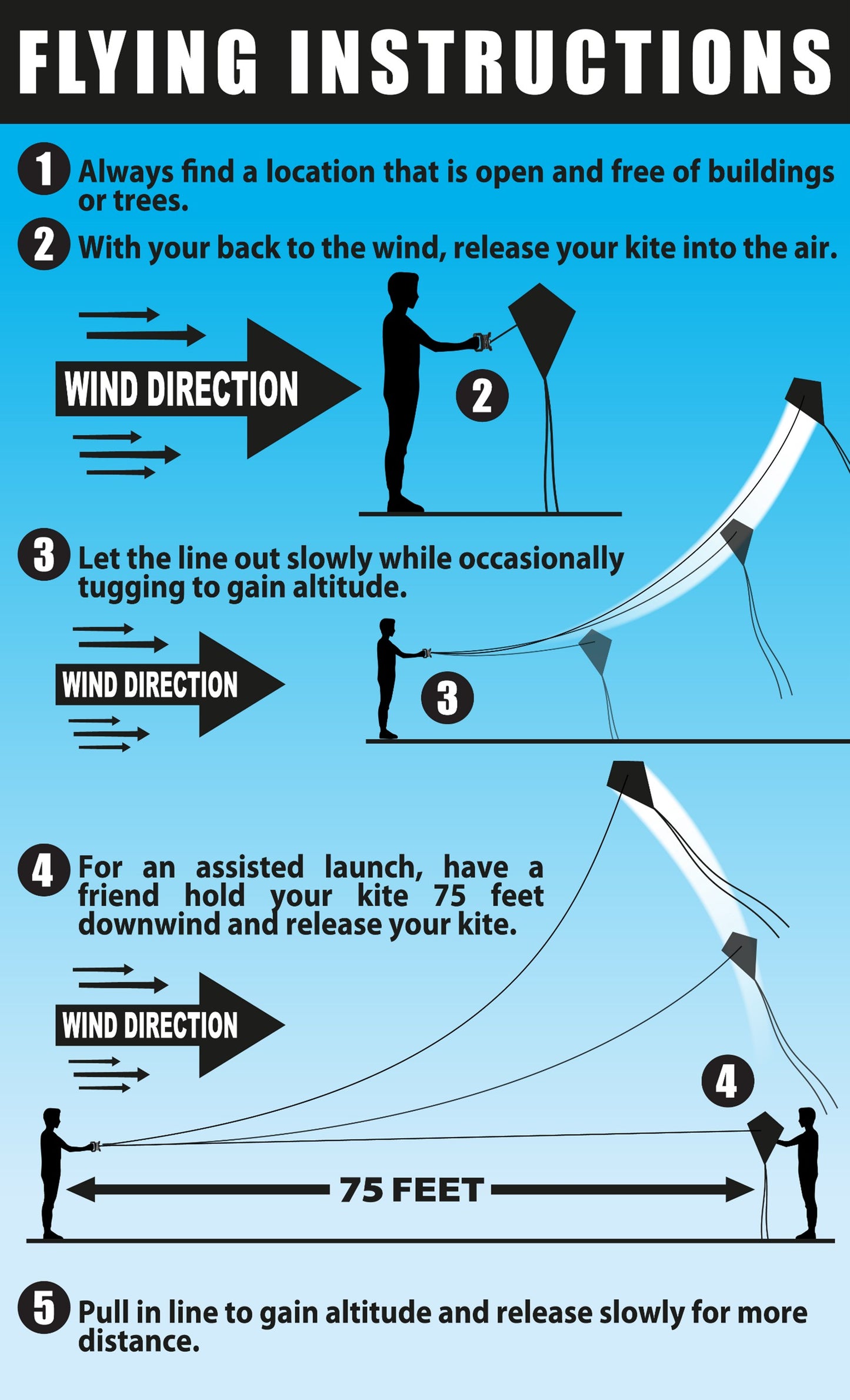 T-111 Kite SkyTails®, TriWinder® handle, and PrismaLine® kite string included!