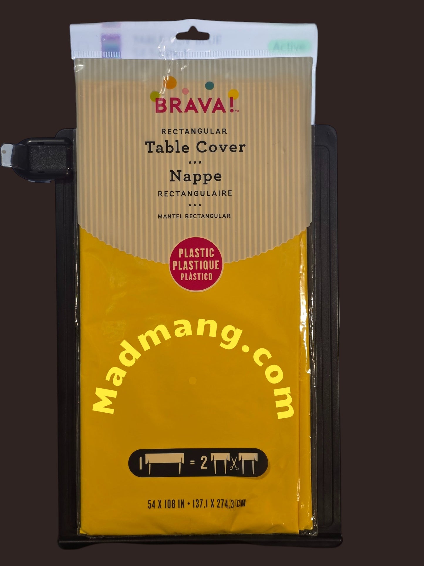 TABLE COVER YELLOW 54 X 108 PK1