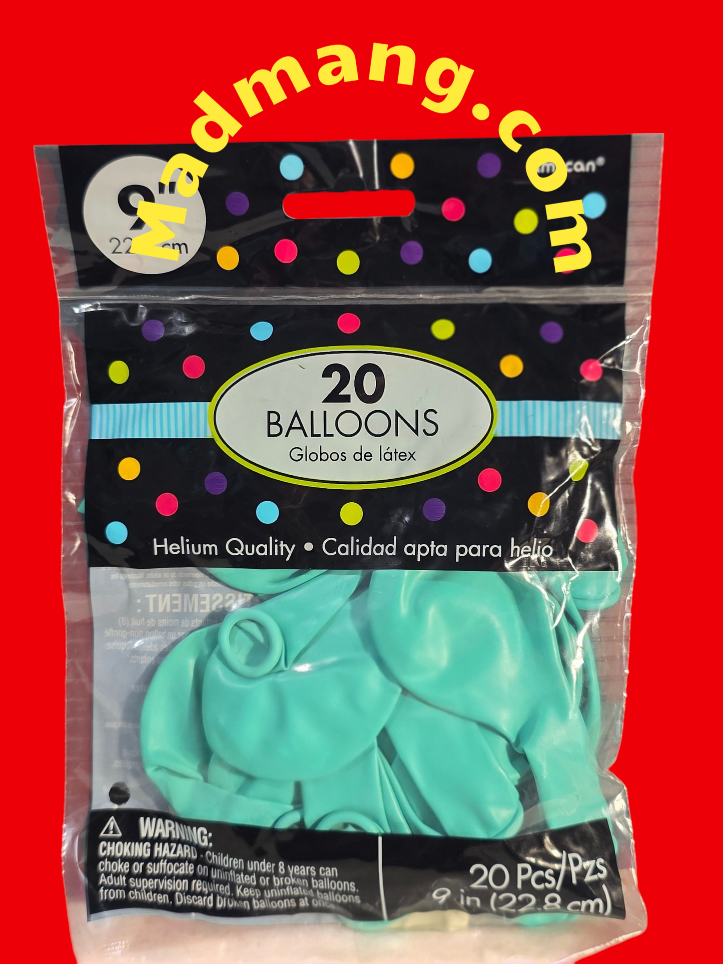 Balloon baby blue 9 inch helium quality 20 per pack