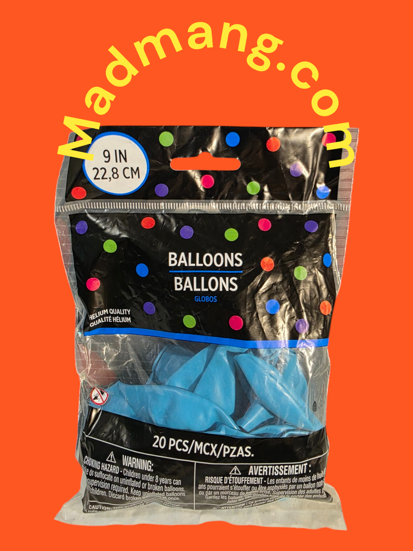 Balloon blue 12 inch helium quality 15 per pack