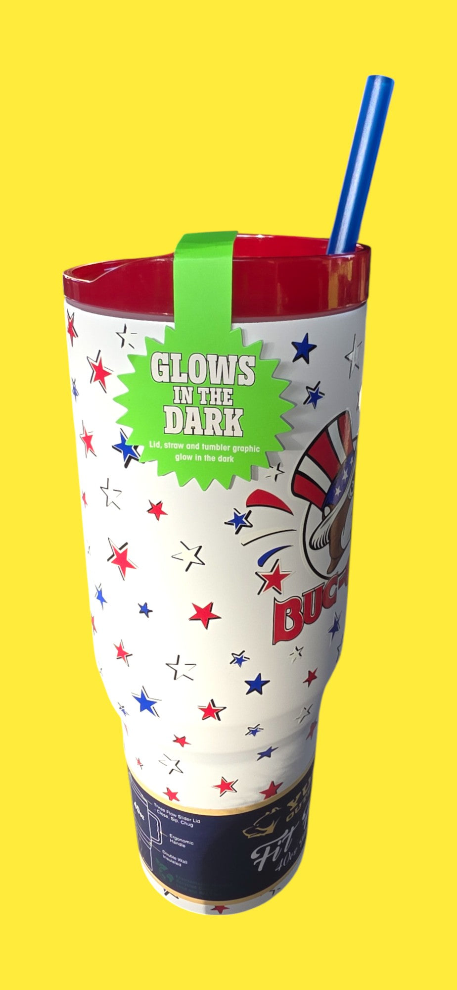 Therm-Buc- Buc-ees Glow in the dark Thermos Mug