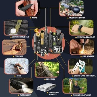 # F-109- 14pcs Ultimate Survival Kit for Men