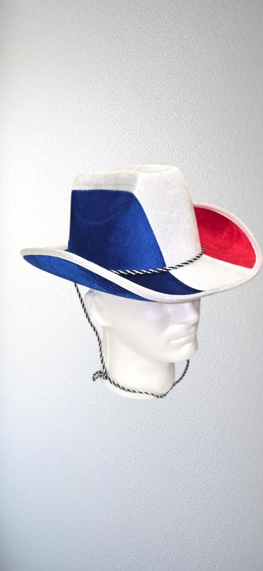 Patriotic Cowboy Hat, Red White and Blue