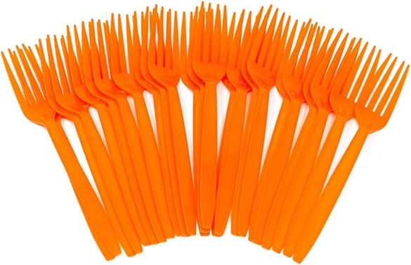 X Orange Colored Bundles each one is for 8 people