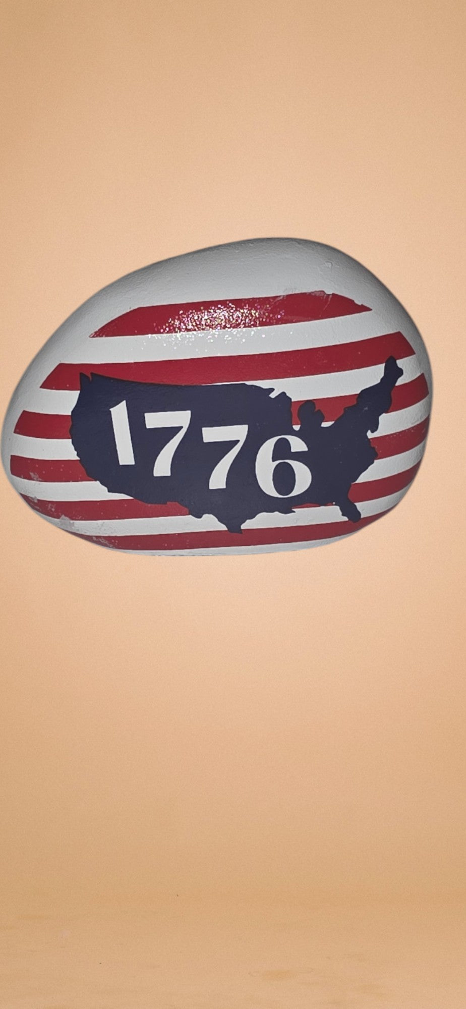 Decorative 1776 Rock for Tabletop