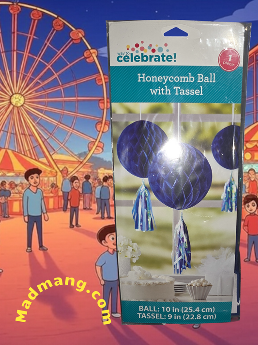 Tassels Honey Ball with Tassels Purple
