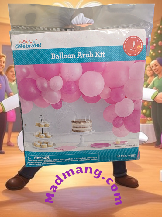601-arch-pink- Balloon Arch Kit Pink