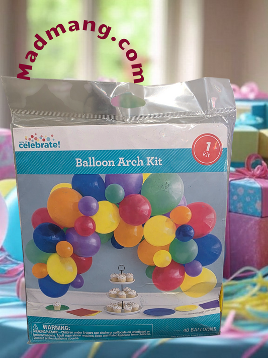 601-arch-mult- Arch Balloon Kit -Multi Color