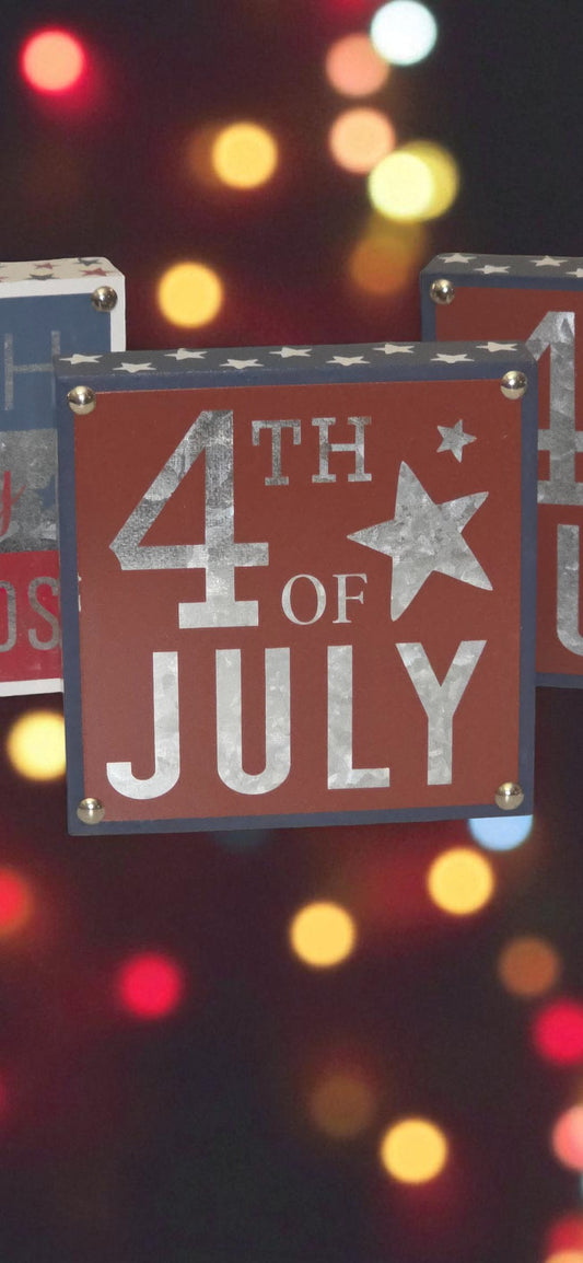 Patriotic Tabletop or Hanging Picture "Fourth of July"