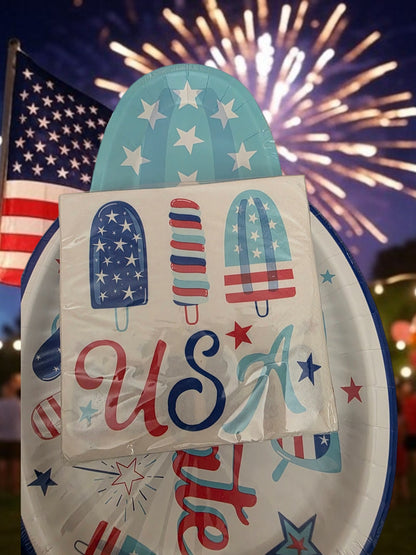 X Patriotic Ice Pop Party Bundles each one is for 8 people