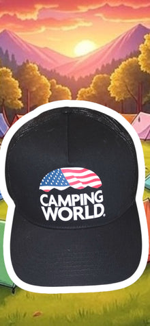 Baseball Cap, Hat, "Camping World" Black