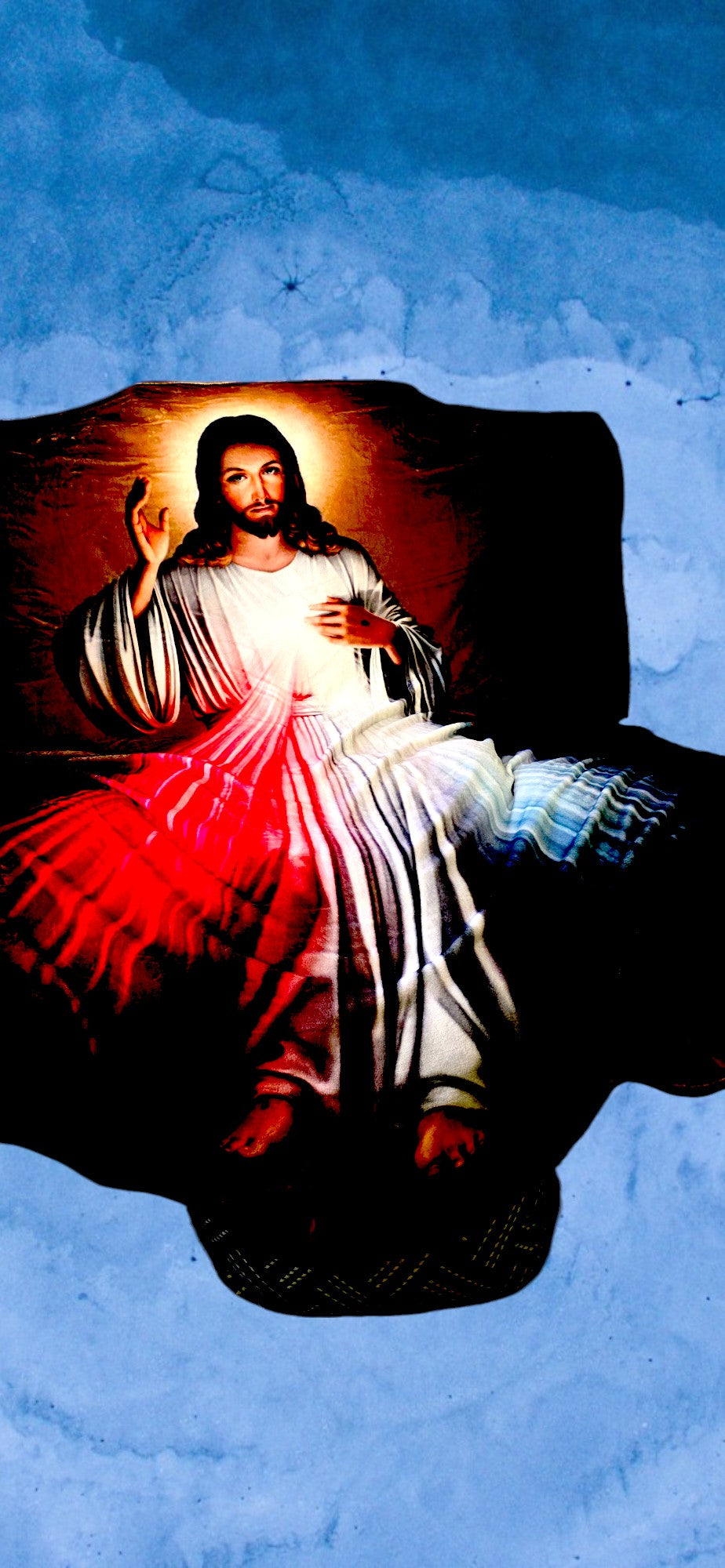 Sacred Jesus Flannel Blanket