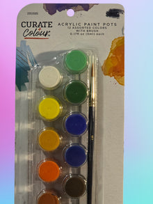 C-104-Acrylic paint pots 12pk .17oz