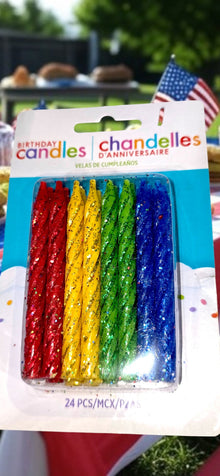 Candle, 24 PC Birthday Candles # 1