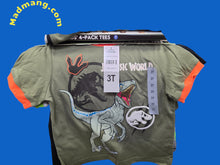 #CL-101-Kids 4 pack Dinosaur Tees Size 3T-7 "Hurry, some sizes may sell out soon grab your T-shirt before it’s too late
