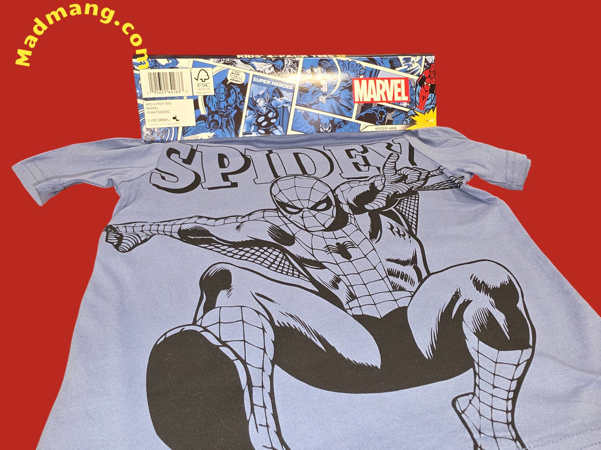 CL-103-Kids 4 pack spiderman Tees  3T-7 "Hurry, some sizes may sell out soon grab your T-shirt before it’s too late