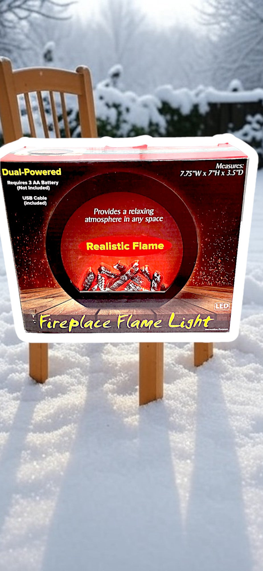 LED Fireplace Flamed Light