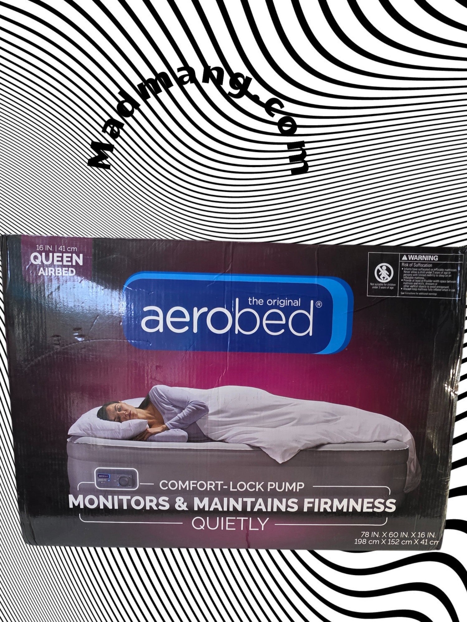F-121- AeroBed Classic Plus Pillow Top Air Mattress,