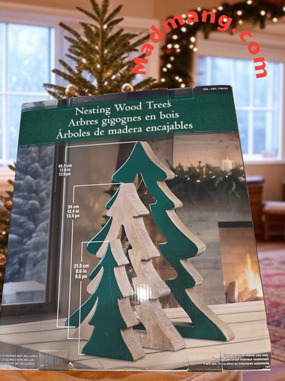 "F-133-Nesting Wood Trees