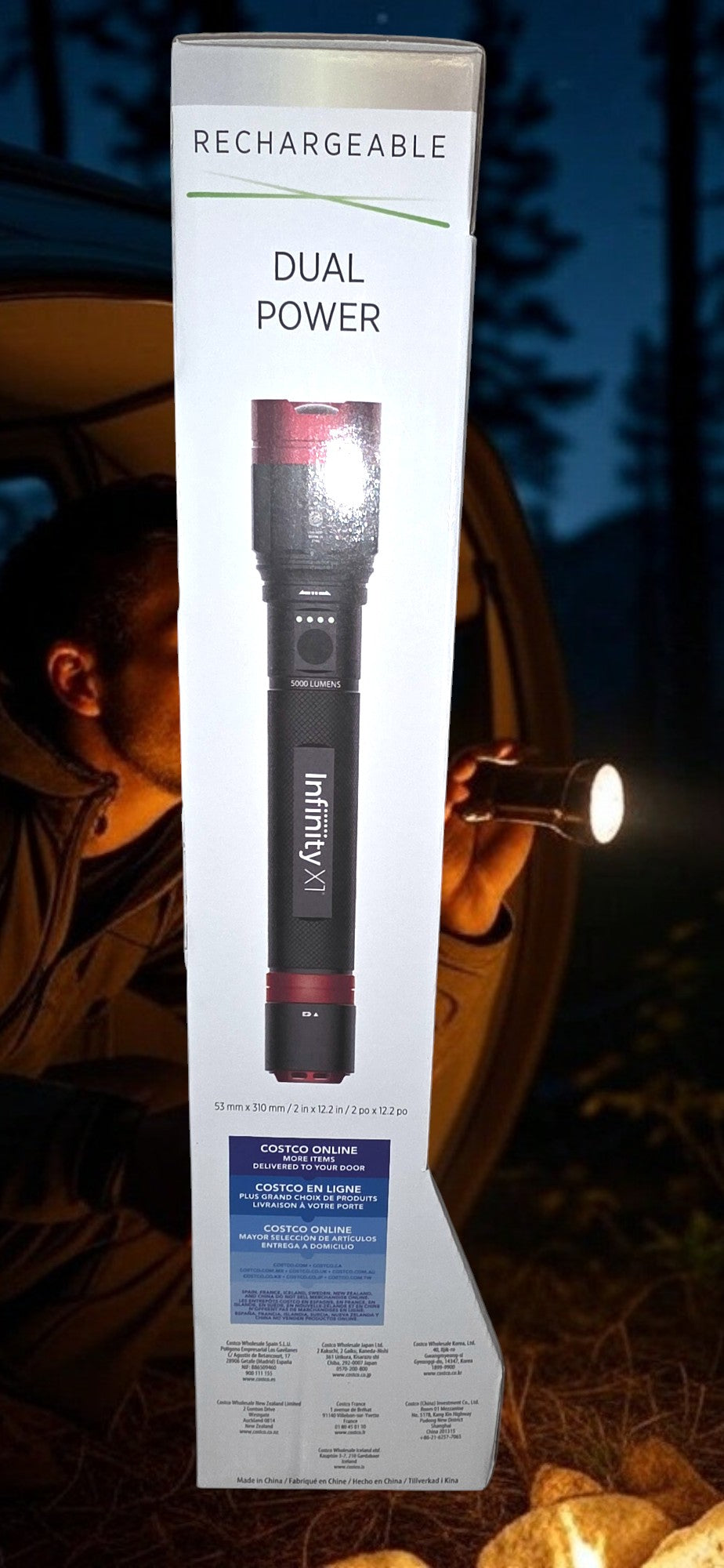 Infinity XT 5000 lumen Flashlight Rechargeable