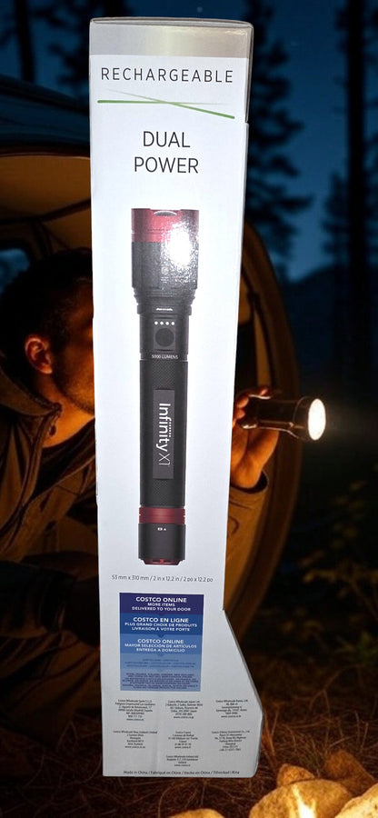 Infinity XT 5000 lumen Flashlight Rechargeable