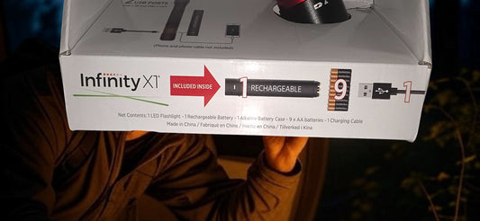 Infinity XT 5000 lumen Flashlight Rechargeable
