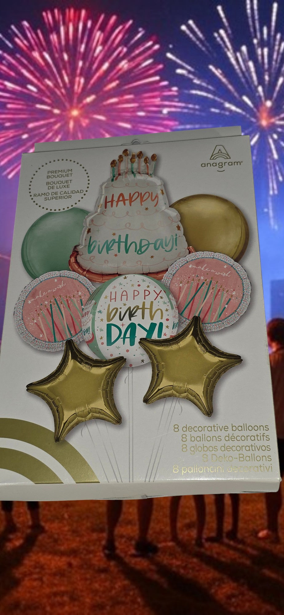 Balloons, HAPPY BIRTHDAY BALLON 8 PCS