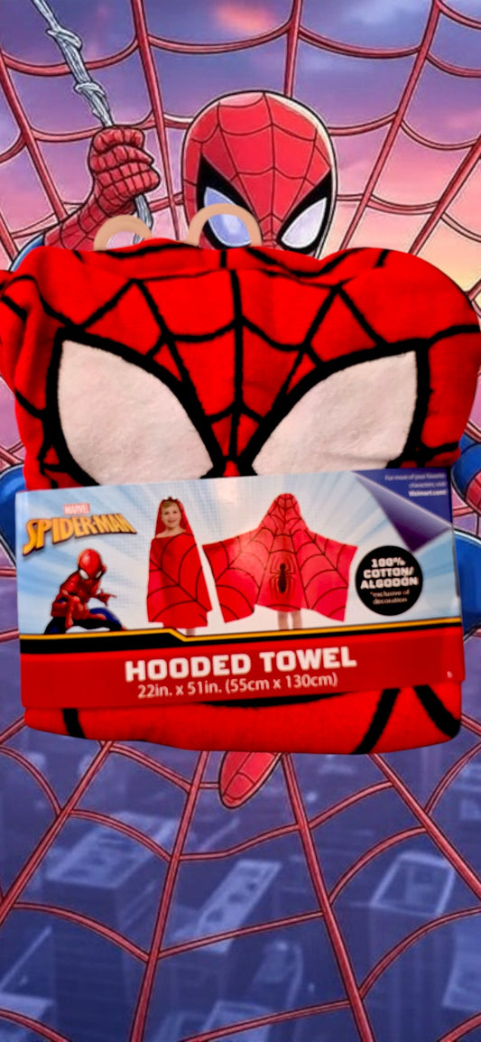 SEAS-109 Hooded Towel SpiderMan