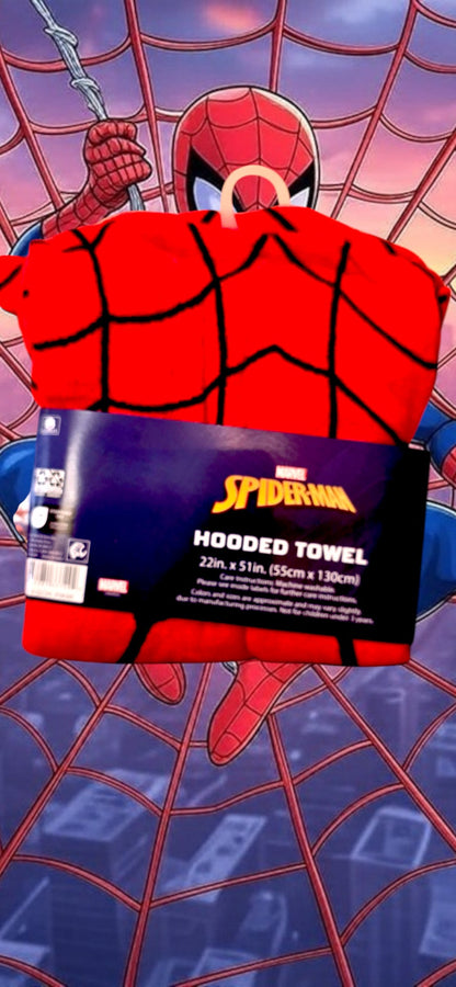 SEAS-109 Hooded Towel SpiderMan