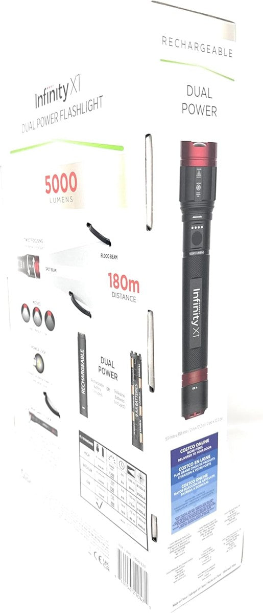 Infinity XT 5000 lumen Flashlight Rechargeable