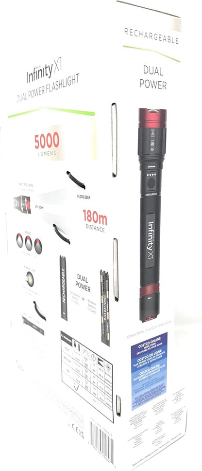 Infinity XT 5000 lumen Flashlight Rechargeable