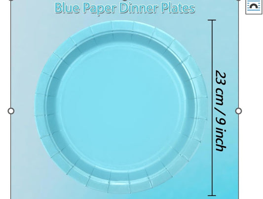 X Light Blue Colored Bundles each one is for 8 people
