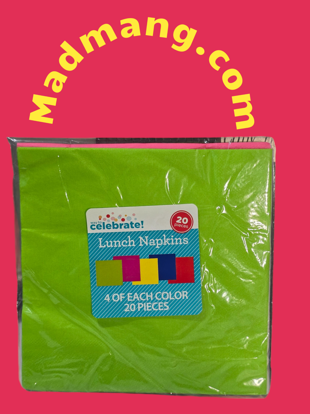NAPKINS tri color  2ply 20 pkg