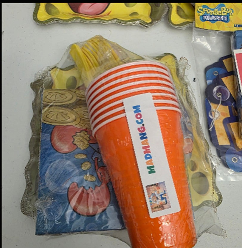 X Sponge Bob Party Bundle each one is for 8 people