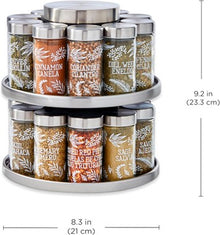 # F-113-  Kamenstein 20 Jar Revolving Spice Rack