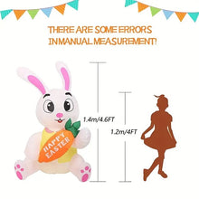 H-101- 4.6ft Easter Inflatable Bunny with LED Light
