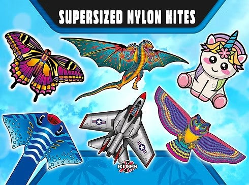 T-111 Kite SkyTails®, TriWinder® handle, and PrismaLine® kite string included!