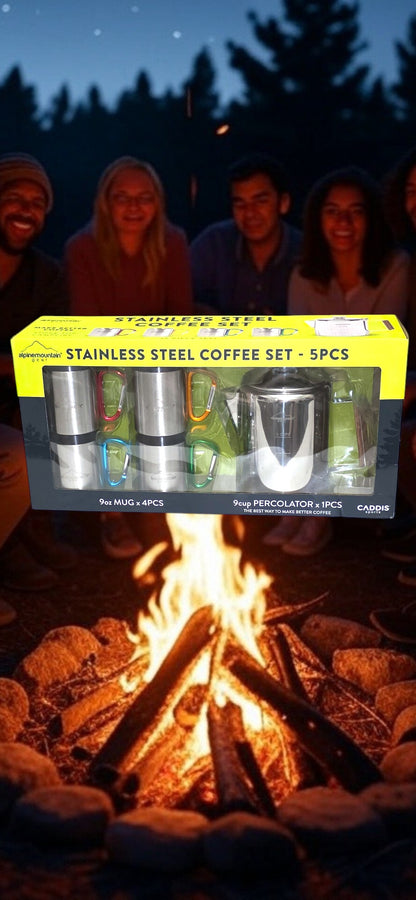 Stainless Stell Coffee Set "Great for Camping"