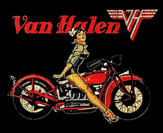 VAN HALEN (PIN-UP MOTORCYCLE)