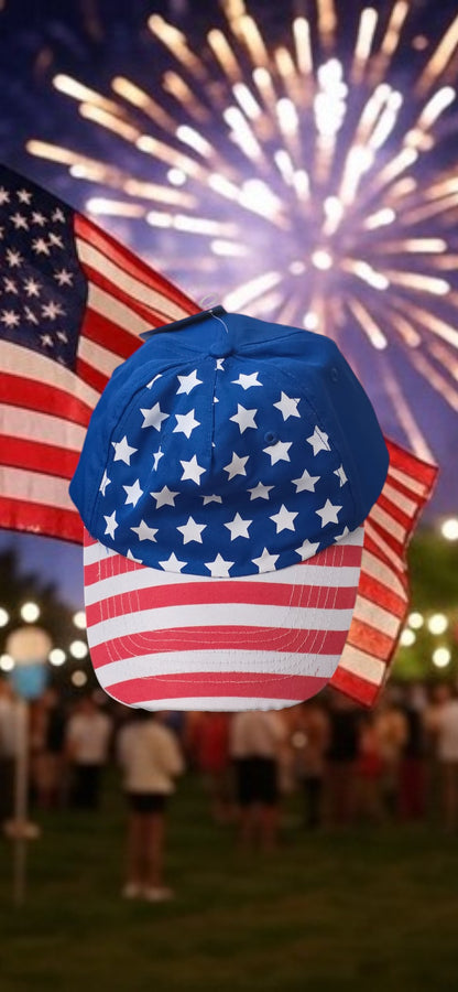 Baseball Cap Red White and Blue
